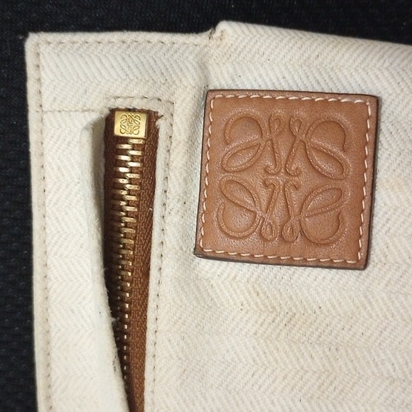 Loewe Anagram Canvas & Suede Clutch - Picture 4 of 11